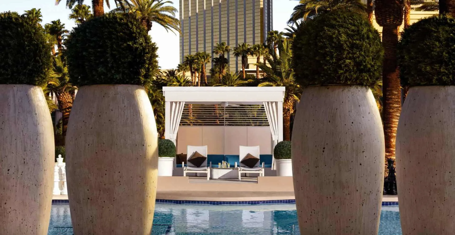 Delano resort in Las Vegas pool area